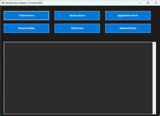 Winerrorreport Tool Screenshot